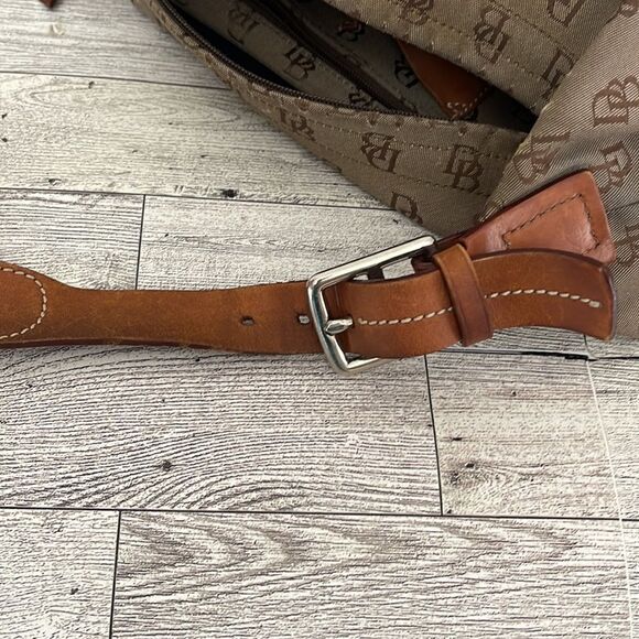 Dooney & Bourke Vintage Canvas and Leather Shoulder Bag - Picture 14 of 15